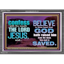 IN CHRIST JESUS IS ULTIMATE DELIVERANCE  Bible Verse for Home Acrylic Frame  GWEXALT10343  "33X25"