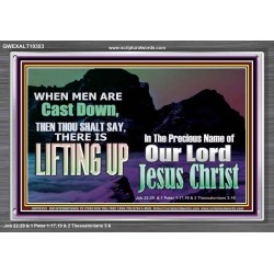 THOU SHALL SAY LIFTING UP  Ultimate Inspirational Wall Art Picture  GWEXALT10353  "33X25"