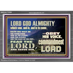 REBEL NOT AGAINST THE COMMANDMENTS OF THE LORD  Ultimate Inspirational Wall Art Picture  GWEXALT10380  "33X25"