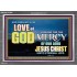 KEEP YOURSELVES IN THE LOVE OF GOD           Sanctuary Wall Picture  GWEXALT10388  "33X25"