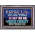 CHRIST JESUS THE ONLY WAY TO ETERNAL LIFE  Sanctuary Wall Acrylic Frame  GWEXALT10397  "33X25"