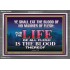 LIFE OF FLESH IS THE BLOOD EAT NO MANNER OF FLESH WITH BLOOD  Church Acrylic Frame  GWEXALT10422  "33X25"