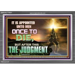 AFTER DEATH IS JUDGEMENT  Bible Verses Art Prints  GWEXALT10431  "33X25"