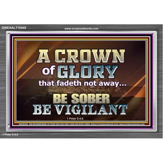 CROWN OF GLORY FOR OVERCOMERS  Scriptures Décor Wall Art  GWEXALT10440  