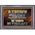 CROWN OF GLORY FOR OVERCOMERS  Scriptures Décor Wall Art  GWEXALT10440  "33X25"