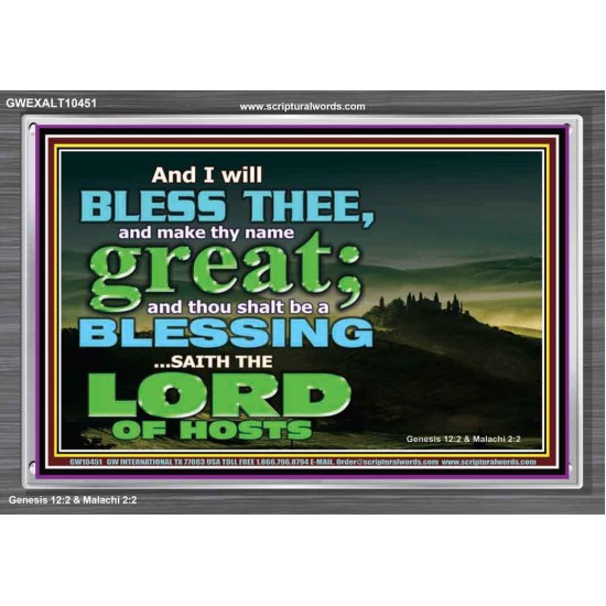 THOU SHALL BE A BLESSINGS  Acrylic Frame Scripture   GWEXALT10451  
