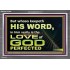 THOSE WHO KEEP THE WORD OF GOD ENJOY HIS GREAT LOVE  Bible Verses Wall Art  GWEXALT10482  "33X25"