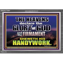 THE HEAVENS DECLARE THE GLORY OF THE LORD  Christian Wall Art Wall Art  GWEXALT10491  "33X25"