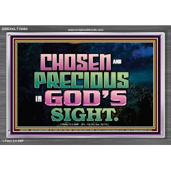 CHOSEN AND PRECIOUS IN THE SIGHT OF GOD  Modern Christian Wall Décor Acrylic Frame  GWEXALT10494  "33X25"