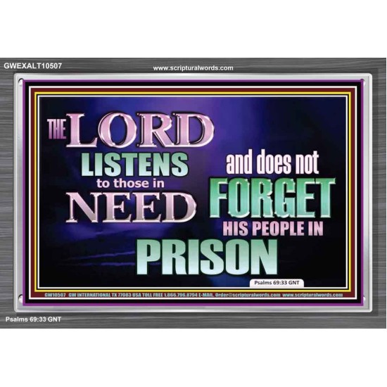 THE LORD NEVER FORGET HIS CHILDREN  Christian Artwork Acrylic Frame  GWEXALT10507  