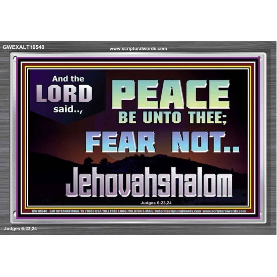 JEHOVAHSHALOM PEACE BE UNTO THEE  Christian Paintings  GWEXALT10540  