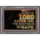THE NAME OF THE LORD IS A STRONG TOWER  Contemporary Christian Wall Art  GWEXALT10542  
