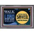 WALK IN THE NAME OF THE LORD JEHOVAH  Christian Art Acrylic Frame  GWEXALT10545  "33X25"