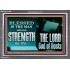 BLESSED IS THE MAN WHOSE STRENGTH IS IN THE LORD  Christian Paintings  GWEXALT10560  "33X25"