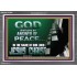 GOD SHALL GIVE YOU AN ANSWER OF PEACE  Christian Art Acrylic Frame  GWEXALT10569  "33X25"