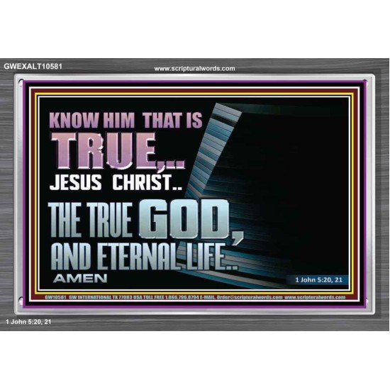 JESUS CHRIST THE TRUE GOD AND ETERNAL LIFE  Christian Wall Art  GWEXALT10581  