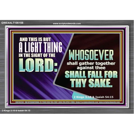 YOU WILL DEFEAT THOSE WHO ATTACK YOU  Custom Inspiration Scriptural Art Acrylic Frame  GWEXALT10615B  