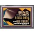 SING UNTO THE LORD A NEW SONG AND HIS PRAISE  Bible Verse for Home Acrylic Frame  GWEXALT10623  "33X25"