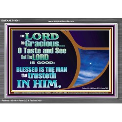 BLESSED IS THE MAN THAT TRUSTETH IN THE LORD  Scripture Wall Art  GWEXALT10641  "33X25"