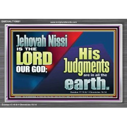 JEHOVAH NISSI IS THE LORD OUR GOD  Sanctuary Wall Acrylic Frame  GWEXALT10661  "33X25"