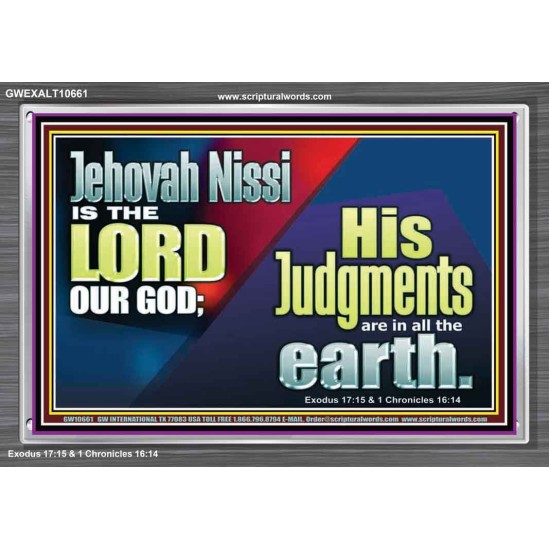 JEHOVAH NISSI IS THE LORD OUR GOD  Sanctuary Wall Acrylic Frame  GWEXALT10661  