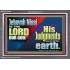 JEHOVAH NISSI IS THE LORD OUR GOD  Sanctuary Wall Acrylic Frame  GWEXALT10661  "33X25"