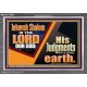 JEHOVAH SHALOM IS THE LORD OUR GOD  Ultimate Inspirational Wall Art Acrylic Frame  GWEXALT10662  
