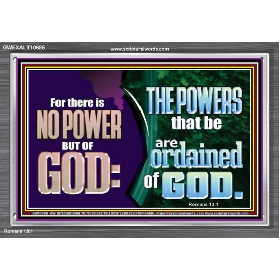 THERE IS NO POWER BUT OF GOD THE POWERS THAT BE ARE ORDAINED OF GOD  Church Acrylic Frame  GWEXALT10686  
