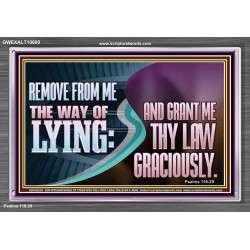 GRANT ME THY LAW GRACIOUSLY  Unique Scriptural Acrylic Frame  GWEXALT10690  "33X25"