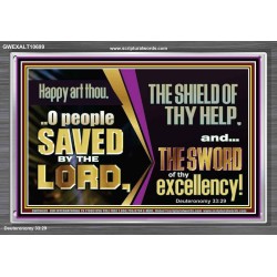 O PEOPLE SAVED BY THE LORD  Children Room Wall Acrylic Frame  GWEXALT10699  "33X25"