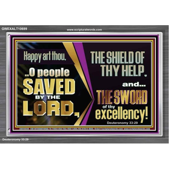 O PEOPLE SAVED BY THE LORD  Children Room Wall Acrylic Frame  GWEXALT10699  