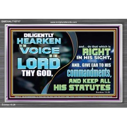 DILIGENTLY HEARKEN TO THE VOICE OF THE LORD THY GOD  Children Room  GWEXALT10717  "33X25"