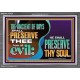 THE ANCIENT OF DAYS SHALL PRESERVE THEE FROM ALL EVIL  Scriptures Wall Art  GWEXALT10729  