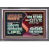 LABOUR NOT FOR THE MEAT WHICH PERISHETH  Bible Verse Acrylic Frame  GWEXALT10741  "33X25"