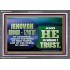 JEHOVAI ADONAI - TZVA'OT OUR GOODNESS FORTRESS HIGH TOWER DELIVERER AND SHIELD  Christian Quote Acrylic Frame  GWEXALT10754  "33X25"