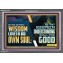 HE THAT GETTETH WISDOM LOVETH HIS OWN SOUL  Bible Verse Art Acrylic Frame  GWEXALT10761  "33X25"