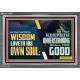 HE THAT GETTETH WISDOM LOVETH HIS OWN SOUL  Bible Verse Art Acrylic Frame  GWEXALT10761  