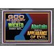 GOD IS ANGRY WITH THE WICKED EVERY DAY  Biblical Paintings Acrylic Frame  GWEXALT10790  