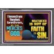 WHATSOEVER IS NOT OF FAITH IS SIN  Contemporary Christian Paintings Acrylic Frame  GWEXALT10793  