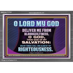 DELIVER ME FROM BLOODGUILTINESS  Religious Wall Art   GWEXALT11741  "33X25"