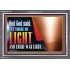 AND GOD SAID LET THERE BE LIGHT AND THERE WAS LIGHT  Biblical Art Glass Acrylic Frame  GWEXALT11744  "33X25"