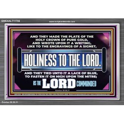 THE HOLY CROWN OF PURE GOLD  Righteous Living Christian Acrylic Frame  GWEXALT11756  "33X25"