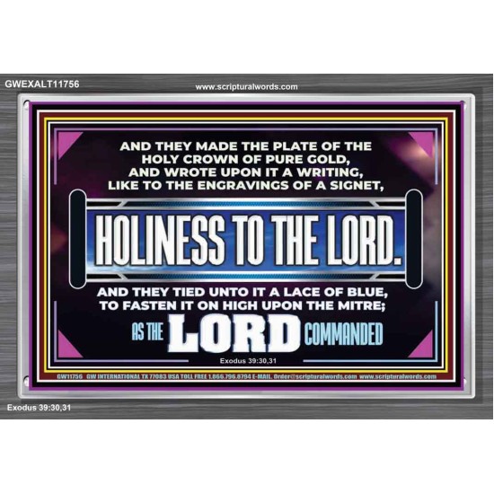 THE HOLY CROWN OF PURE GOLD  Righteous Living Christian Acrylic Frame  GWEXALT11756  