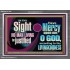 IN THY SIGHT SHALL NO MAN LIVING BE JUSTIFIED  Church Decor Acrylic Frame  GWEXALT11919  "33X25"