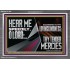 HEAR ME SPEEDILY O LORD ACCORDING TO THY LOVINGKINDNESS  Ultimate Inspirational Wall Art Acrylic Frame  GWEXALT11922  "33X25"