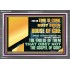 FOR THE TIME IS COME THAT JUDGEMENT MUST BEGIN AT THE HOUSE OF THE LORD  Modern Christian Wall Décor Acrylic Frame  GWEXALT12075  "33X25"