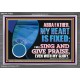 MY HEART IS FIXED I WILL SING AND GIVE PRAISE EVEN WITH MY GLORY  Christian Paintings Acrylic Frame  GWEXALT12082  
