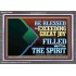 BE BLESSED WITH EXCEEDING GREAT JOY FILLED WITH THE SPIRIT  Scriptural Décor  GWEXALT12099  "33X25"
