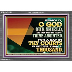 A DAY IN THY COURTS IS BETTER THAN A THOUSAND  Acrylic Frame Sciptural Décor  GWEXALT12103  