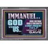 IMMANUEL GOD WITH US OUR REFUGE AND STRENGTH MIGHTY TO SAVE  Ultimate Inspirational Wall Art Acrylic Frame  GWEXALT12247  "33X25"